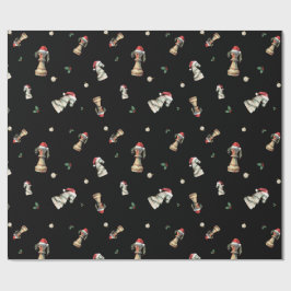 Elegant Christmas Chess Wrapping Paper Sheets ラッピングペーパー
