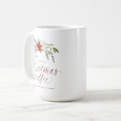 Elegant Christmas Coffee with a Shot Gift for Her コーヒーマグカップ (正面左)