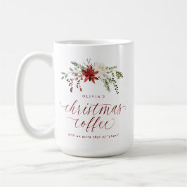 Elegant Christmas Coffee with a Shot Gift for Her コーヒーマグカップ