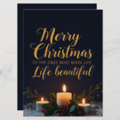 Elegant Christmas Compliment Hand Lettered Art (正面/裏面)