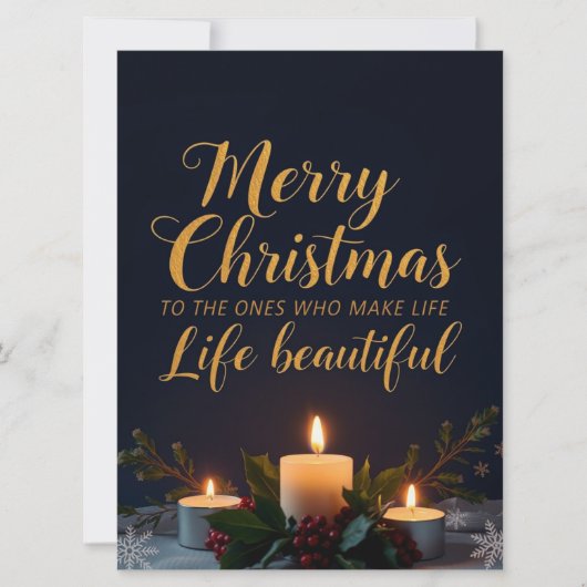 Elegant Christmas Compliment Hand Lettered Art (正面)