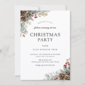 Elegant Christmas Corporate Party 招待状 (正面)