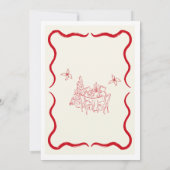 Elegant Christmas Dinner Invitation  招待状 (裏面)