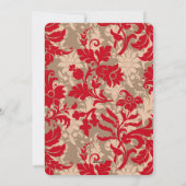 Elegant Christmas Floral Custom Photo シーズンカード (裏面)