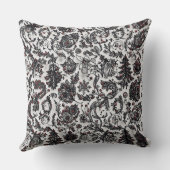 Elegant Christmas floral ornament pattern design クッション (裏面)