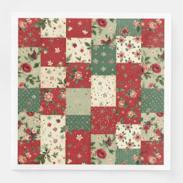 Elegant Christmas Floral Quilt Pattern 