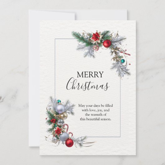 Elegant Christmas Frame シーズンカード (正面)