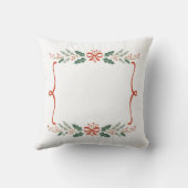 Elegant Christmas Frame - Custom Photo or Text クッション (裏面)