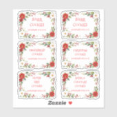 Elegant Christmas Frame For Cookies Exchange シール (シート)