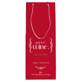 Elegant Christmas “Gives Him Wine” Shakespeare ワインギフトバッグ (裏面)