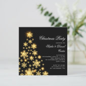 Elegant Christmas gold tree 招待状 (スタンド正面)