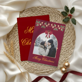 Elegant Christmas Greeting Card – A Message of Lov サンキューカード