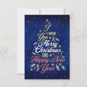 Elegant Christmas & Happy New Year Greeting Card (正面)