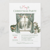 Elegant Christmas Holiday Party 招待状 (正面)