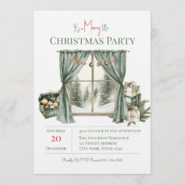 Elegant Christmas Holiday Party 招待状