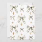 Elegant Christmas Holiday Party Invitation 招待状 (裏面)