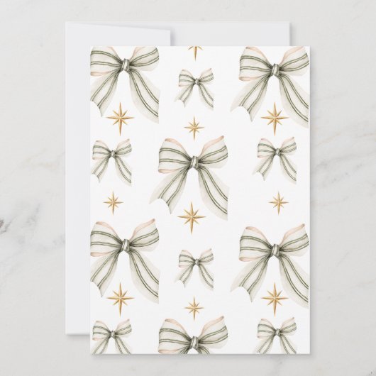 Elegant Christmas Holiday Party Invitation 招待状 (裏面)