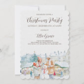 Elegant Christmas Holiday Party Invitation 招待状 (正面)