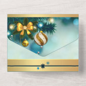 Elegant Christmas Holidays オールインワン招待状 (裏面)