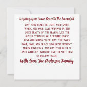 Elegant Christmas Horse with Winter Wreath Custom (裏面)