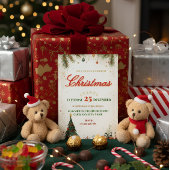 Elegant Christmas Invitation 箔招待状