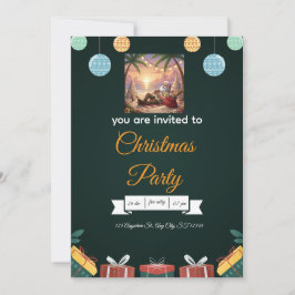 Elegant Christmas Invitation – A Festive Design  招待状