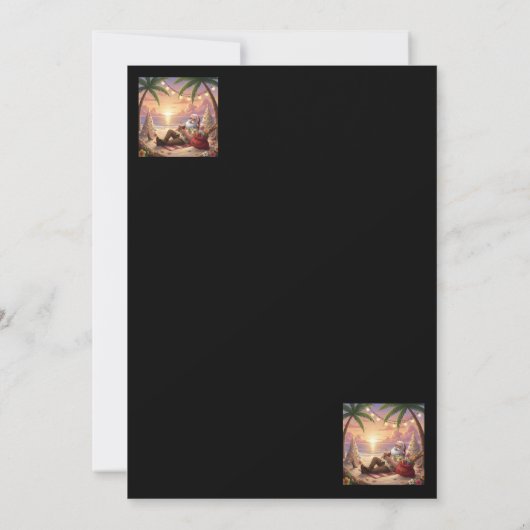 Elegant Christmas Invitation – A Festive Design  招待状 (裏面)