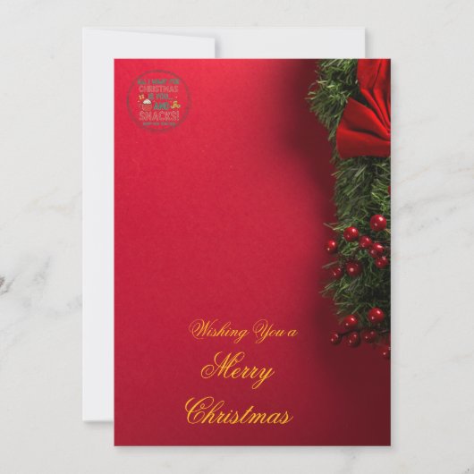 Elegant Christmas Invitation Card | Merry Christma 招待状 (正面)