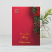 Elegant Christmas Invitation Card | Merry Christma 招待状 (スタンド正面)