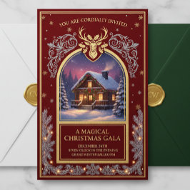 Elegant Christmas Invitation | Holiday Party Card  招待状