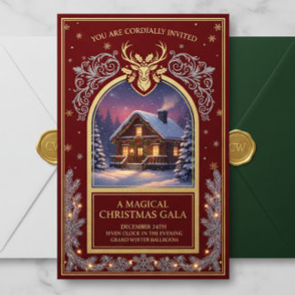 Elegant Christmas Invitation | Holiday Party Card 招待状