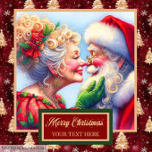Elegant Christmas Mr. and Mrs. Claus Bath Towel バスタオルセット