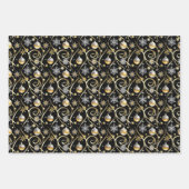 Elegant Christmas Night – Luxe Wrapping Paper Set ラッピングペーパーシート (正面3)