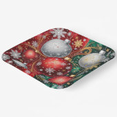 Elegant Christmas Ornament ペーパープレート (傾斜あり)