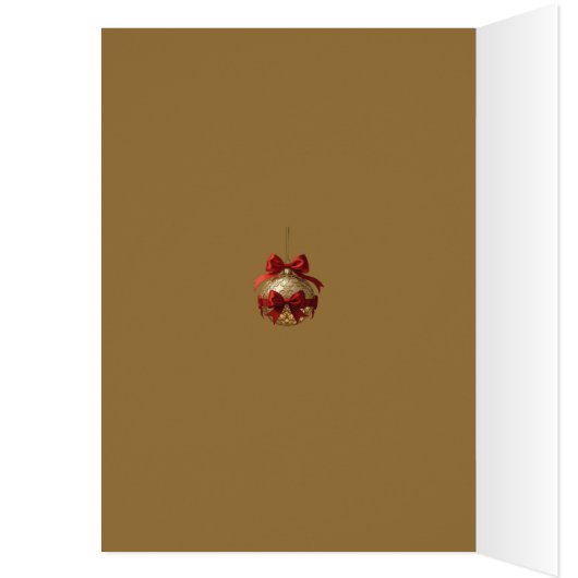 Elegant Christmas Ornament Beige and Red (内側 (左))