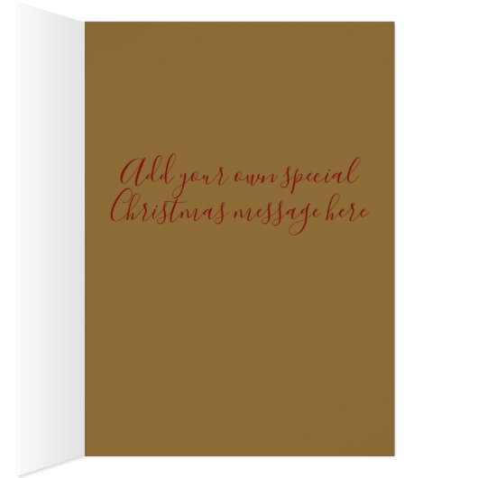 Elegant Christmas Ornament Beige and Red (内側 (右))