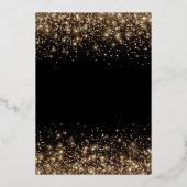 Elegant Christmas Ornaments Holiday Party 箔招待状 (裏面)