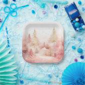 Elegant Christmas Paper Plates  ペーパープレート (パーティー)