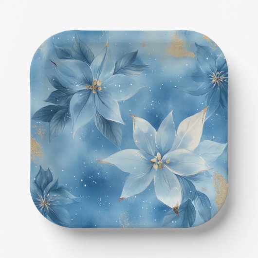 Elegant Christmas Paper Plates  ペーパープレート (正面)