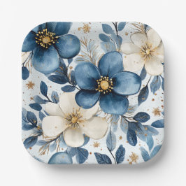 Elegant Christmas Paper Plates  ペーパープレート