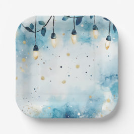 Elegant Christmas Paper Plates  ペーパープレート