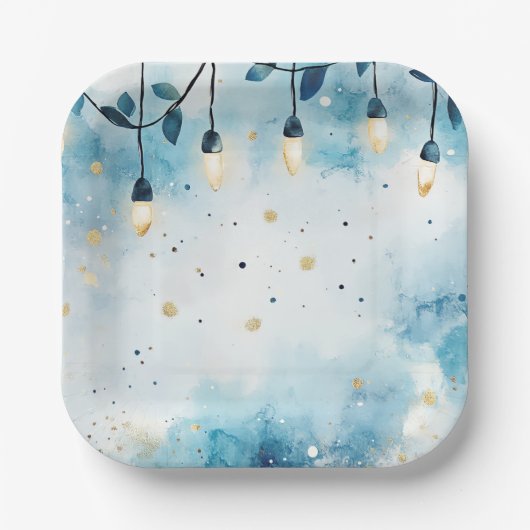 Elegant Christmas Paper Plates  ペーパープレート (正面)