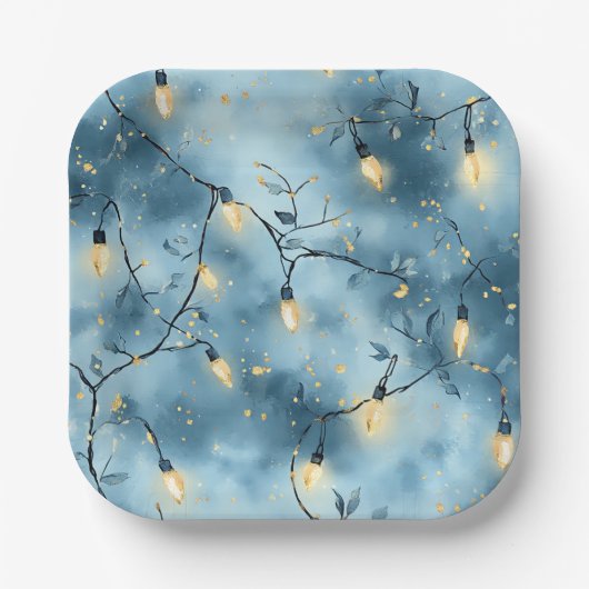 Elegant Christmas Paper Plates  ペーパープレート (正面)