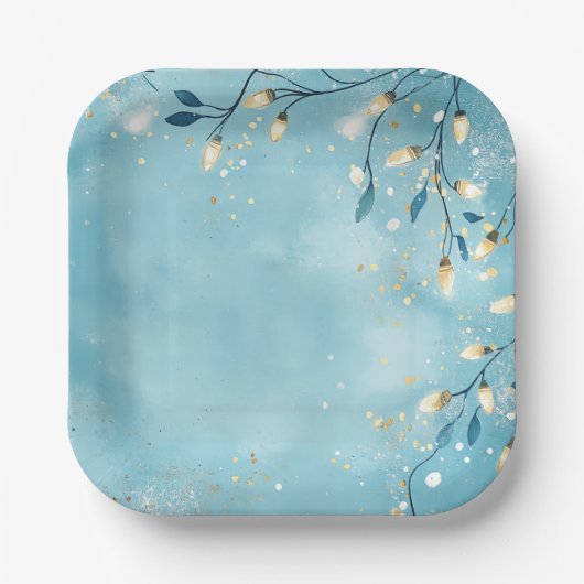 Elegant Christmas Paper Plates  ペーパープレート (正面)