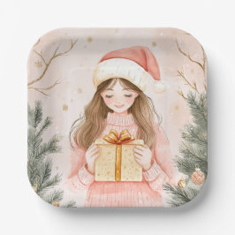 Elegant Christmas Paper Plates  ペーパープレート