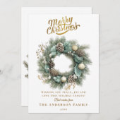 Elegant Christmas  Party シーズンカード (正面/裏面)