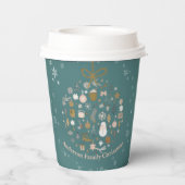 Elegant Christmas Party Festive Holiday Minimalist 紙コップ (裏面)