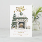 Elegant Christmas Party Holiday Card シーズンカード (スタンド正面)