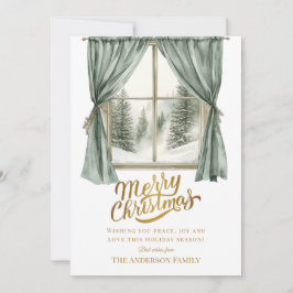 Elegant Christmas Party Holiday Card シーズンカード