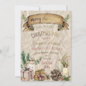 Elegant Christmas Party Invitation (正面)